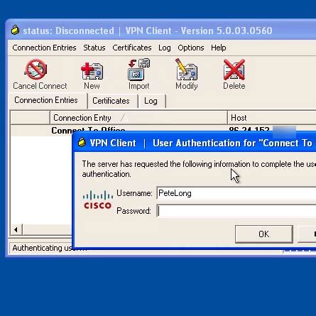 Cisco systems vpn client. Sure. Set it up on your pc, and there will be a connection profile created that resides in C:\PROGRAM FILES\CISCO SYSTEMS\VPN CLIENT\PROFILES that will be called *****.pcf - whatever you named the connection. This file can be distributed with the client, and all the user needs to do is click on the import button on the client and point to … 