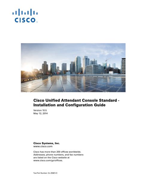 Cisco unified attendant console installation guide. - General chemistry assessment test study guide.