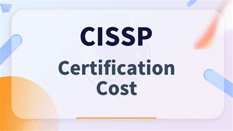 Cissp cost. The CISSP certification exam typically costs $749, although the exact price and additional fees vary depending on where you sit for the exam. An additional $50 fee will be assessed for rescheduling your exam. You’ll have to pay $100 if you have to cancel. 