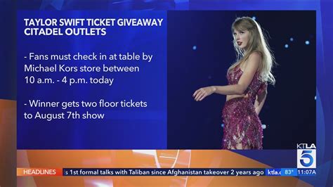 Citadel Outlets giving away tickets to Taylor Swift's Eras Tour stop at Sofi Stadium