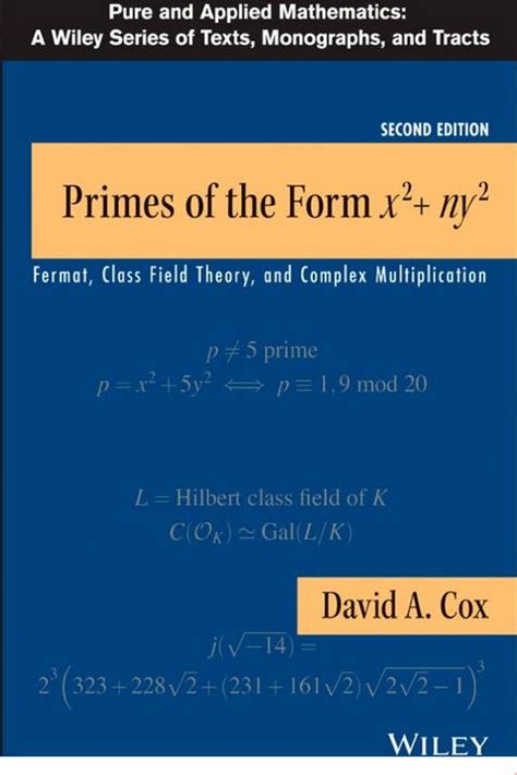 CiteSeerX — PRIMES OF THE FORM x 2 + ny 2 AND THE …