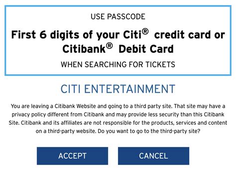 Citi Preferred Tickets. BUY NOW Pitbull: Party After Dark Tour. Citi Preferred Tickets. BUY NOW Maroon 5 VIP Package. Citi Exclusive Vip Package For Citi®/Aadvantage® Cardmembers. BUY PRESALE TICKETS TASTE OF THE NATION. Citi Preferred Tickets. BUY NOW Eden Muñoz – Tour Como En Los Viejos Tiempos. Citi Preferred Tickets. BUY PRESALE TICKETS
