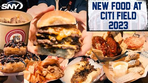 Citi field food 2023. Mets’ crazy ballpark food items go viral. A fried donut chicken sandwich and a milkshake topped with a donut and popcorn will be available for New York Mets games at Citi Field in the 2023 MLB ... 