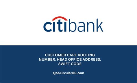 Citibank NA in Connecticut Routing Number, Address, Swift Codes