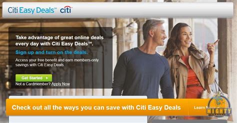 Citieasydeal. Citi Easy Deals is Citi's members-only benefit savings program, where you can use points to get cheaper online merchandise from over 300,000 deals. No matter what you purchase with your points, shipping is always free! The merchandise available to buy includes: - Electronics. - Apparel and accessories. - Gift cards. 