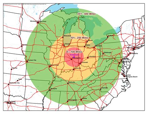 Find places within a 300 miles radius of me if I'm in Cincinnati. These are straight line distances in a radius around Cincinnati, Ohio. There are many towns within the total area, so if you're looking for closer places, try a smaller radius..