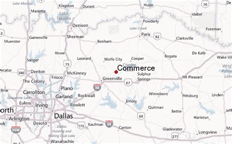 Cities Near Commerce Texas