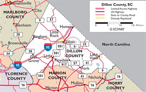 Cities near Dillon (South Carolina)