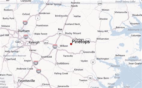 Cities near Pinetops, NC, United States