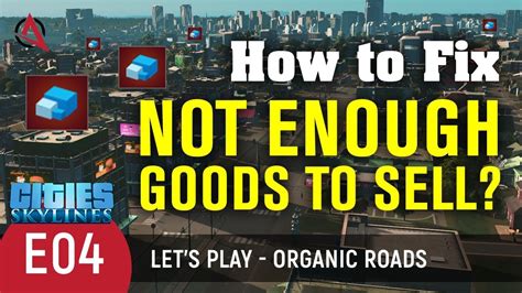 Cities skylines not enough goods to sell. Cities Skylines limits the amount of agents that can be active transporting goods and people in a city at the same time. If you reach this limit, there just may not be enough vehicles available for you to get your production chains working. To work around this limitation, you can either reduce transportation distance or time, by building ... 