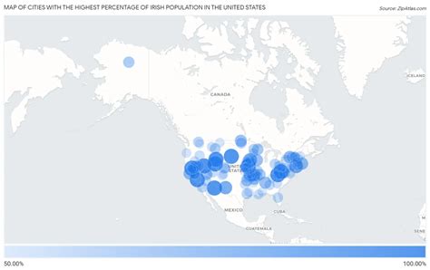 Cities with the Highest Percentage of Irish Population in Oregon