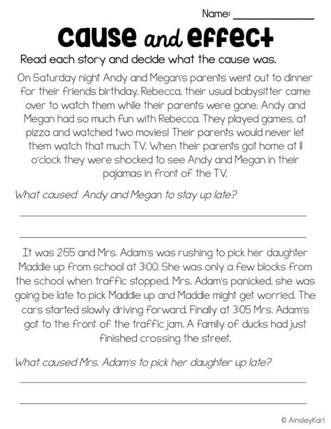 Citing Textual Evidence Worksheet Cause and Effect Bundle Stories