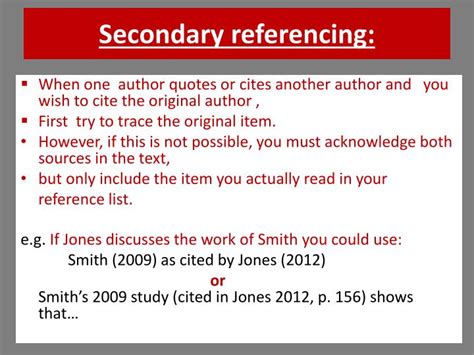 Citing a secondary source - Harvard Referencing Guide