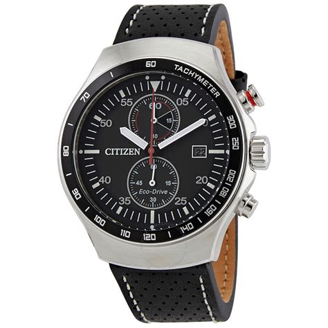 Citizen Eco Drive Chronograph Black Dial Men