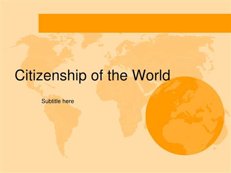 Citizenship of the world - SlideShare