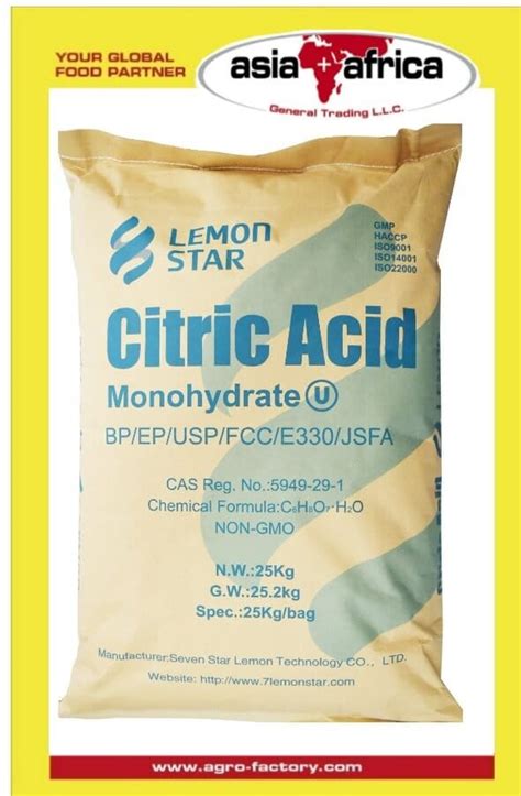 Citric acid bulk suppliers.  Bulk supply with global export support from Cavin...