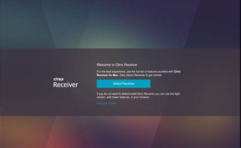 Citrix receiver not launching