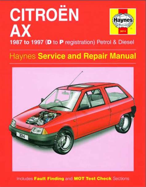 Citroen ax repair and service manual. - Craving you a guide to sobriety.