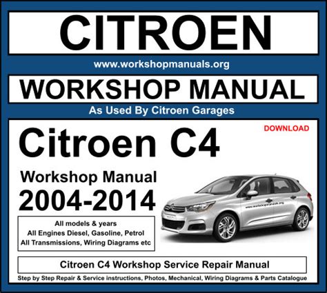 Citroen c4 car repair repair manual. - El coche de policia/ the police car.
