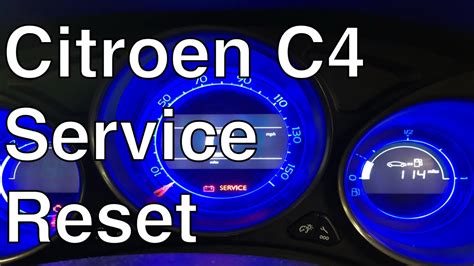 Citroen c4 service reset 2017.  This procedure should apply Resetting the C4 se...
