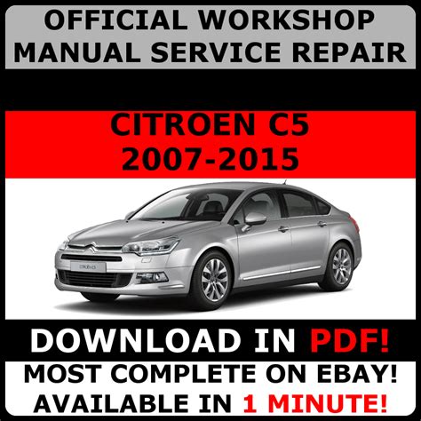 Citroen c5 2001 2008 service repair manual. - John deere gx 85 service manual.