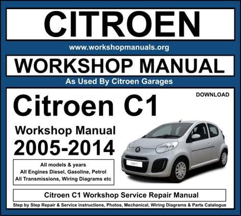 Citroen service and repair manual c1. - Manual panasonic pbx unified maintenance console.
