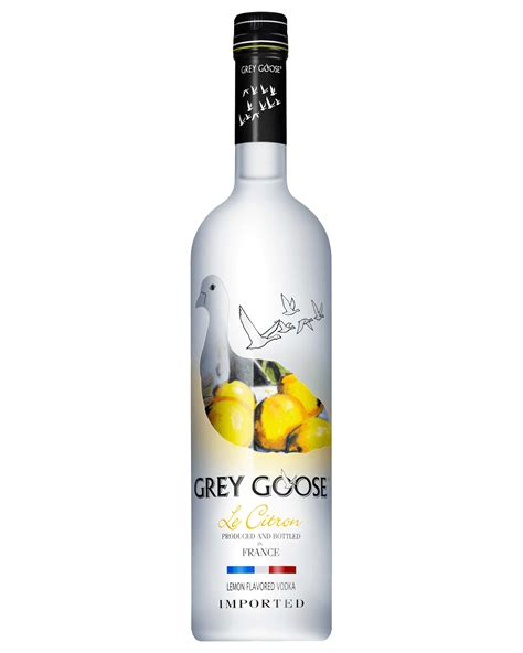 Citron vodka. Every aspect of GREY GOOSE® is focused on crafting a vodka of unparalleled quality. It begins with the selection of the very best ingredients from France. Le Citron, a lemon flavored vodka, is an elegantly bright spirit, imbued with essential oils from the world’s finest lemons. 