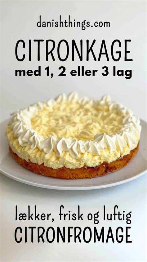 Citronfromage lagkage