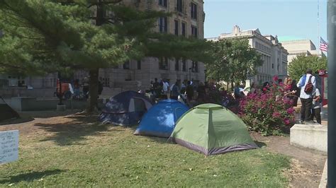 City Hall homeless encampment removed after one-day delay
