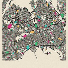 City Map Art - Fine Art America