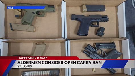 City aldermen considering open carry ban today