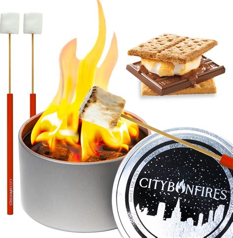City bonfires. Unlike other soy wax-based products, City Bonfires entire surface becomes the flame - creating a mobile heat source - a mini bonfire! Thus, City Bonfires was born! Each City Bonfire is handmade in Maryland with American-made materials by two Dads whose jobs were impacted by Covid-19. We believe that bonfire nights are the best nights. 