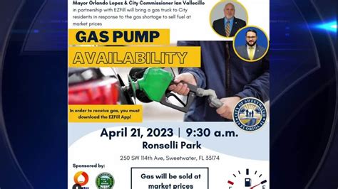 City leaders offering gas at Ronselli Park for Sweetwater residents