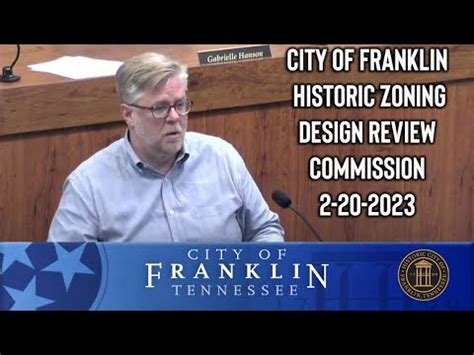 City of Franklin, Historic Zoning Design Review Committee 2