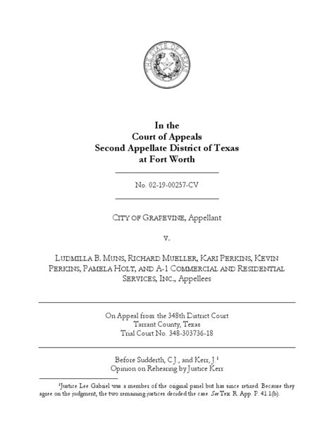 City of Grapevine v. Muns, No. 02-19-00257-CV Casetext Search …