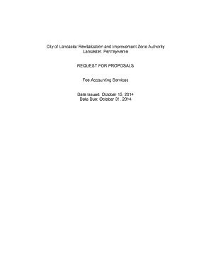 City of Lancaster Revitalization and Improvement Zone Authority …