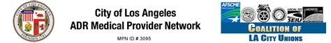 City of Los Angeles ADR Medical Provider Network MPN ID 3095