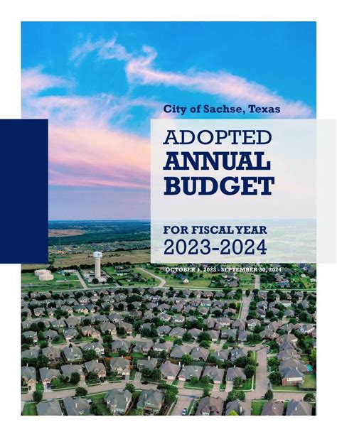 City of Sachse 2024-2024 Budget - boarddocs.com