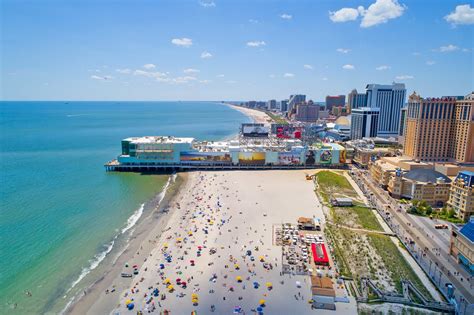 City of atlantic beach. Take a typical Jersey Shore beach vacation – complete with a boardwalk and souvenir shops – throw in a little Las Vegas, and you have Atlantic City, New Jersey.Since the legalization of ... 