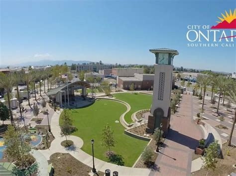 City of ontario ca. 2000 E. Convention Center Way. Ontario, CA 91764. United States. The Mayor and City Council of Ontario, California are pleased to announce the 2019 State of the City, to be held on Wednesday, March 20, 2019 at the Ontario Convention Center. This annual event is attended by representatives of the business, development, and real estate community. 