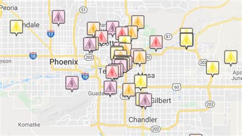 City of phoenix power outage. The district provides electricity to retail customers in the phoenix area. It operates or participates in seven major power plants and numerous other generating stations, including thermal, nuclear and hydroelectric sources. 
