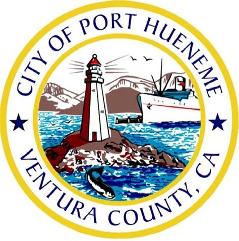 City of port hueneme. Port Hueneme is a small beach city in Ventura County, California, surrounded by the city of Oxnard and the Santa Barbara Channel. Both the Port of Hueneme and Naval Base Ventura County lie within the city limits. 