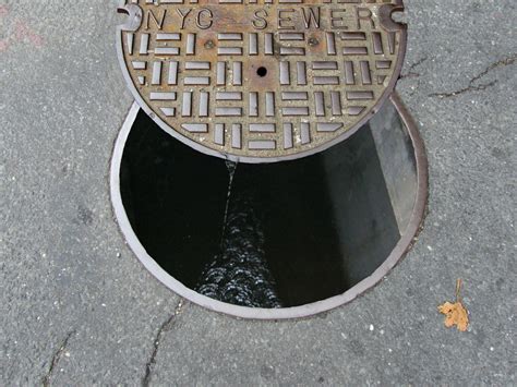 City sewer. 