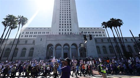 City workers' 1-day strike expected to impact services Angelenos count on