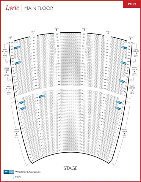 Civic Opera Seating Chart