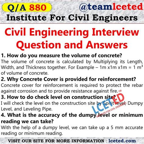 Civil Engineering Interview Questions And Answers Civil Engineering Interview Civil