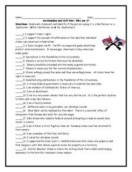 Civil War And Reconstruction Worksheet Answers Worksheet List