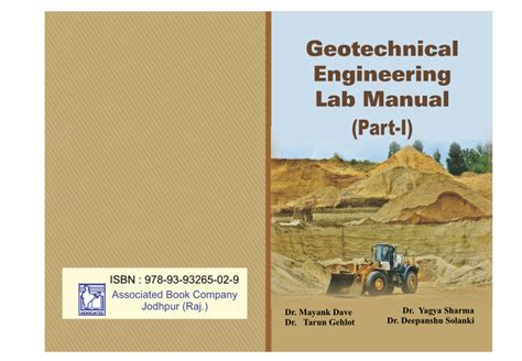 Civil engineering lab manual for geotechnical engineering. - Rya pocket guide to boating knots.