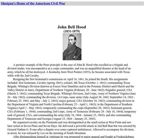 Civil war home com biography html