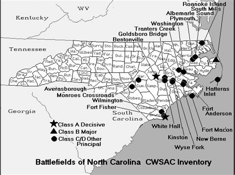 Civil war sites in north carolina. 43. Map. Gettysburg is one of the best-known battles from the civil war. From July 1-3, 1863, Union and Confederate troops met in what became the bloodiest battle ever to take place on American soil. Between the two armies, up to 51,000 soldiers were lost over the three days of battle. 